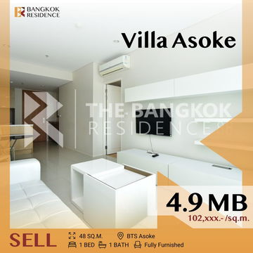 ✨ Stylish Design, Fully Equipped, villa asoke near bts asoke