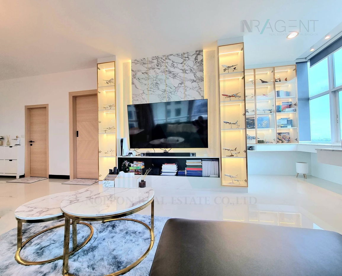 รูป ให้เช่าคอนโด เดอะ โฟร์วิงส์ เรสซิเดนซ์ อาคาร B ชั้น 19 1 ห้องนอน ขนาด 71 ตรม ใกล้ สนามกอล์ฟ กรุงเทพกรีฑา - รูปที่ 2/8