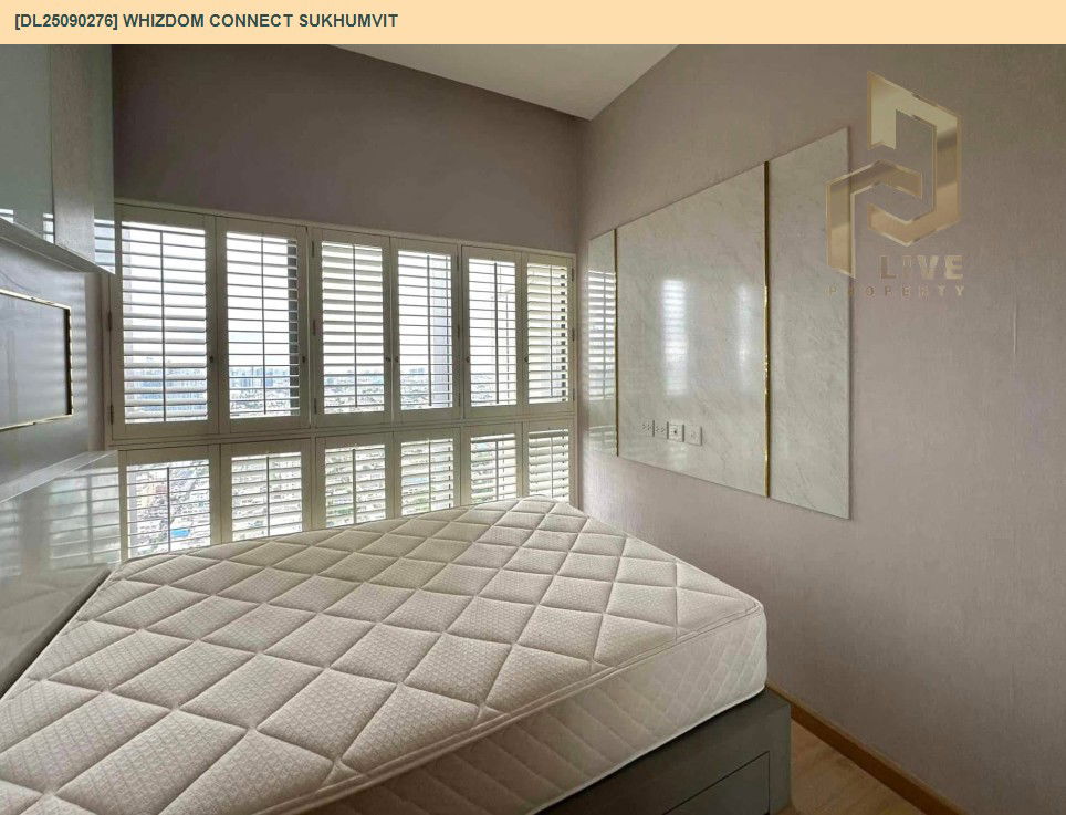 picture DL25090276 Condo for rent, Whizdom Connect Sukhumvit near BTS Punnawithi, ready to move in, call urgently 0614453194 LineID @162cjixi - 8/13