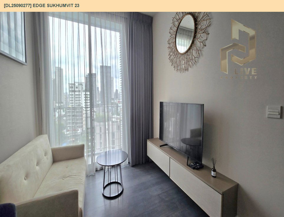 picture DL25090277 Condo for rent, Edge Sukhumvit 23 near BTS Asok, ready to move in, call urgently 0656133286 LineID @897iyzll - 5/7