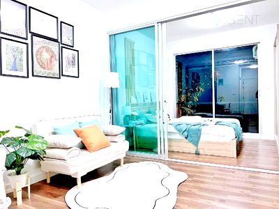 Condos for rent BTS On Nut : For Rent Condo A SPACE ME SUKHUMVIT 77 Building A, Floor 2,1 bed room, Room size 29.00 sqm