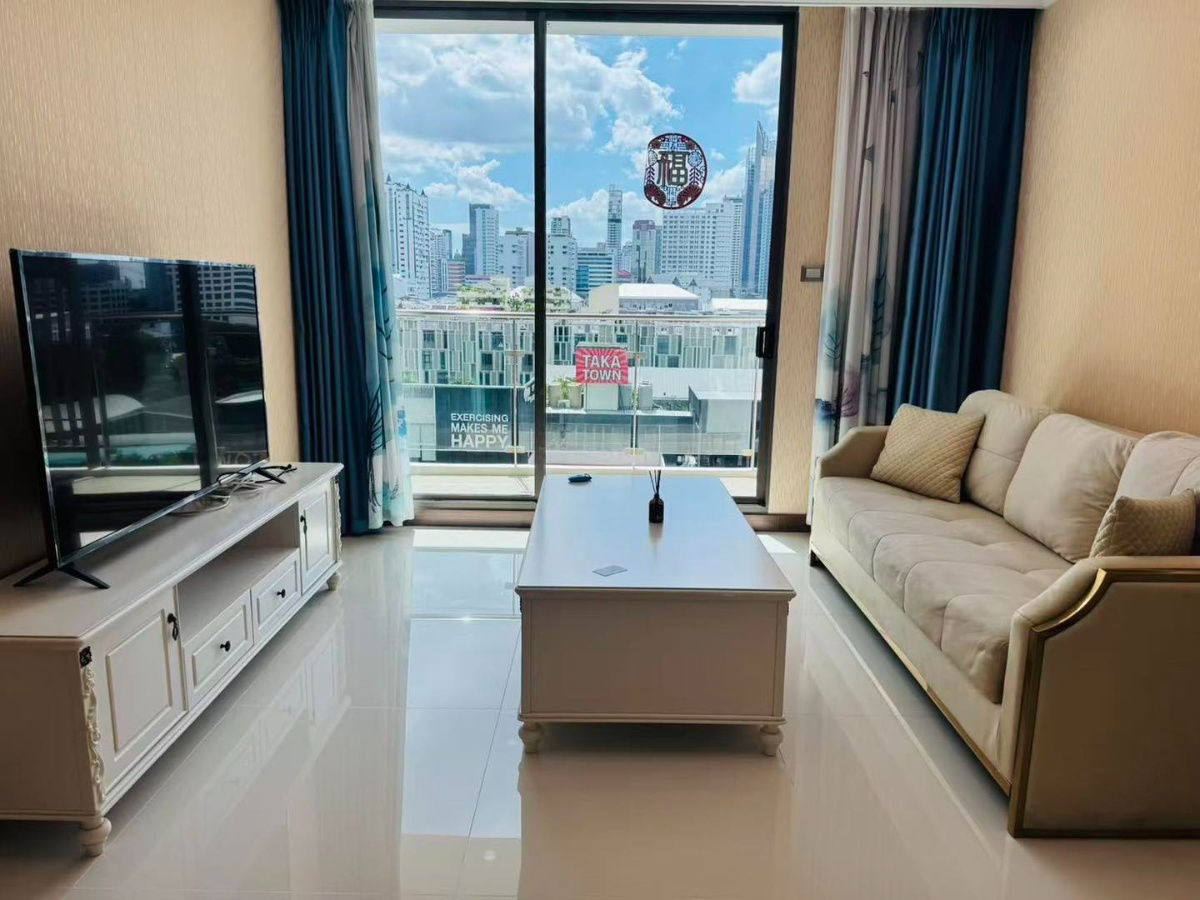 picture For rent Supalai Oriental Sukhumvit 39 - Large 2-bedroom unit, fully furnished, nice location, nearby BTS Phrom Phong, EmQuartier, ready to move in. - 2/12