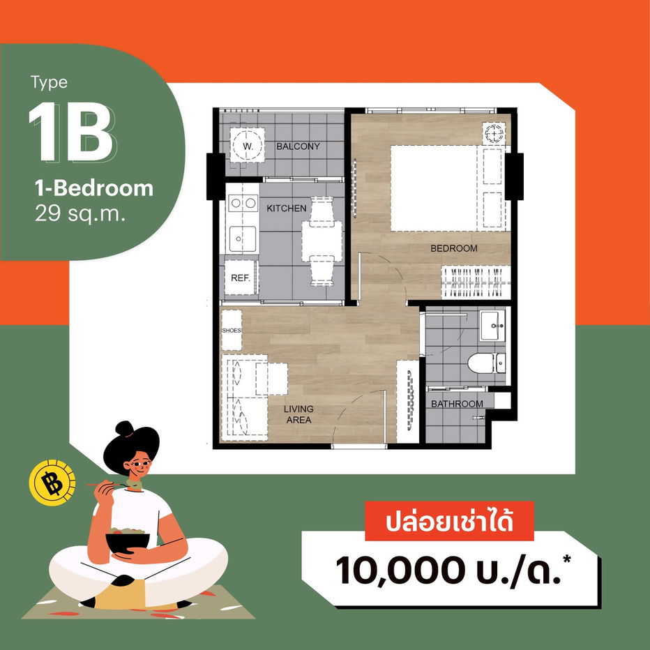picture DCONDO CLAM RAMKHAMHAENG 40🏢 📞061-6161426/065-4496399  🟢LINE: @wsrcondo  - 2/4