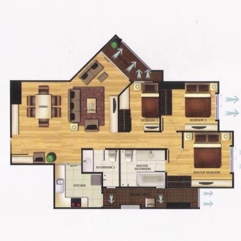 picture 3-BR Condo at Belle Grand Rama 9 near MRT Phra Ram 9 (ID 2303754) - 9/9