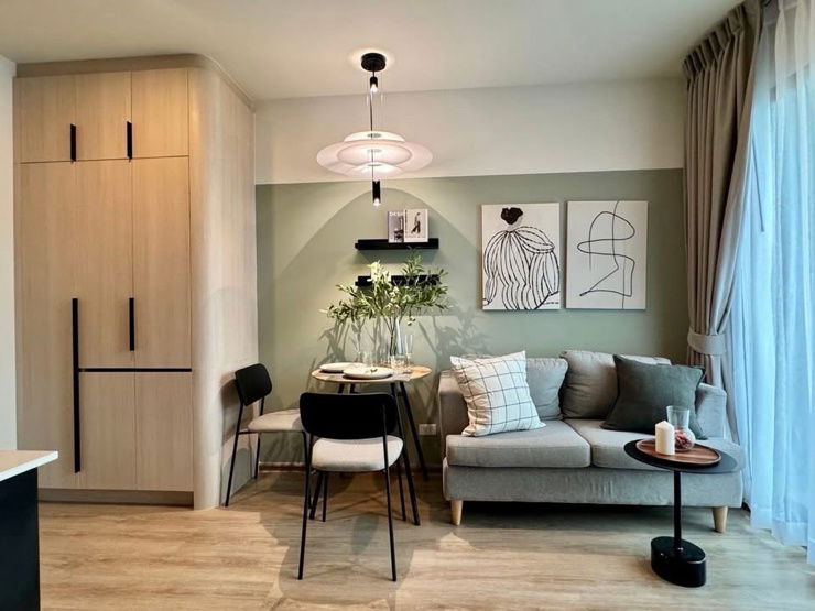 picture For rent✨ Nue District R9 Rama 9 🔥 Line ID @034etfin 📲 1 Bedrooms 1 Bathrooms ✨ MRT Rama 9 200 meters 💙 - 3/18