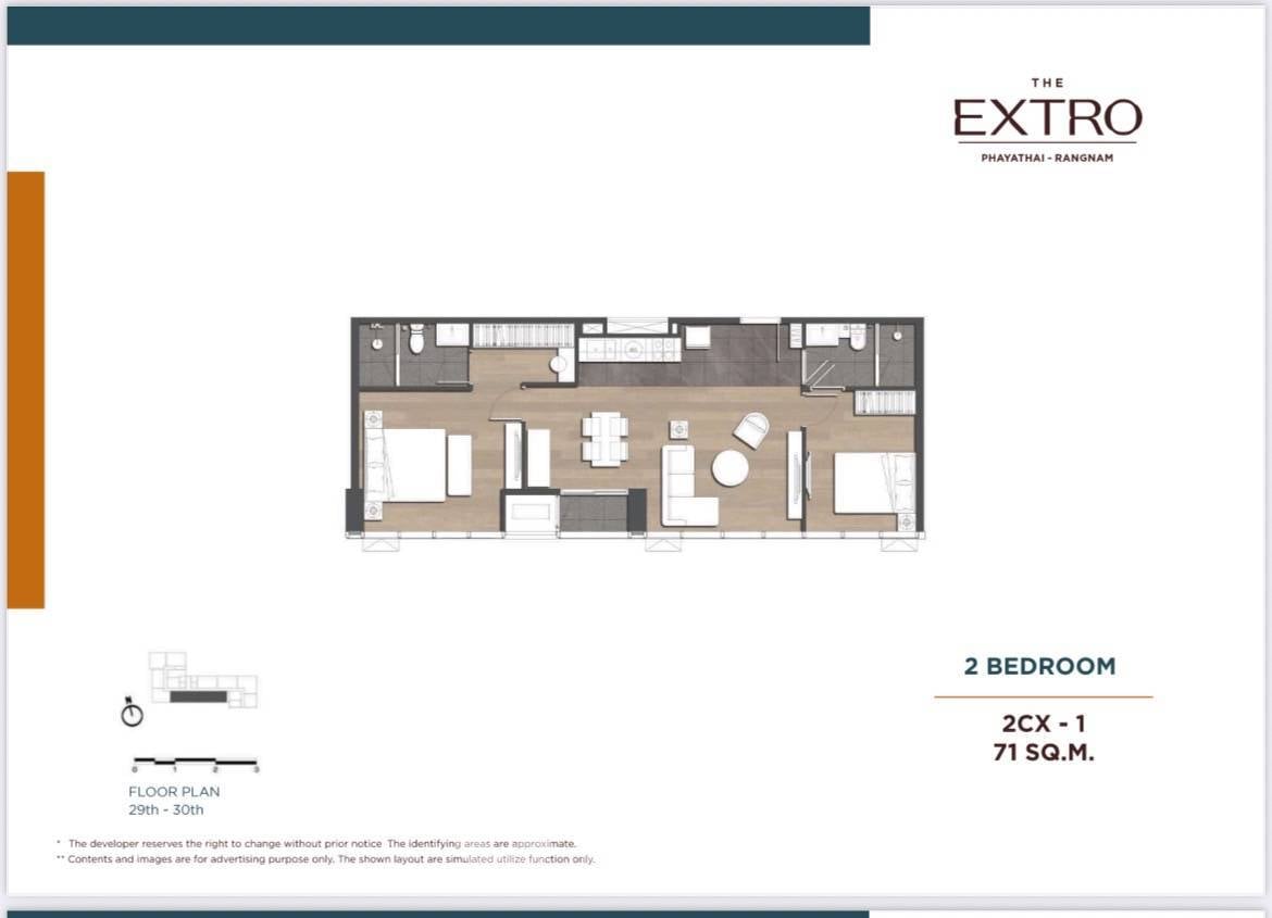 picture 2-BR Condo at The Extro Phayathai–Rangnam near BTS Victory Monument (ID 2306670) - 7/7