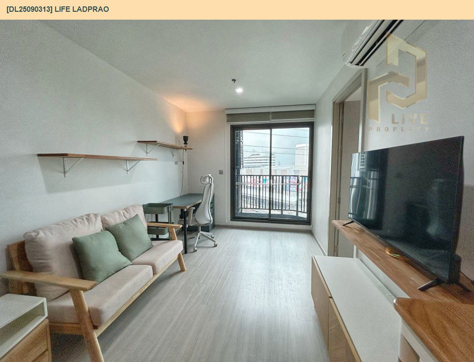 รูป DL25090313 ให้เช่าคอนโด ไลฟ์ ลาดพร้าว (Life Ladprao) ใกล้ BTS ห้าแยกลาดพร้าว พร้อมเข้าอยู่ โทรด่วน 0638692663 LineID @534wlwof - รูปที่ 2/11