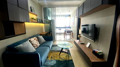 Condos for rent : For Rent: Rhythm Sukhumvit 44/1 – 1BR Condo 25,000 THB Next to BTS Phra Khanong | 46 sq.m. Garden View  Rhythm Sukhumvit 44/1   25,000 THB/month