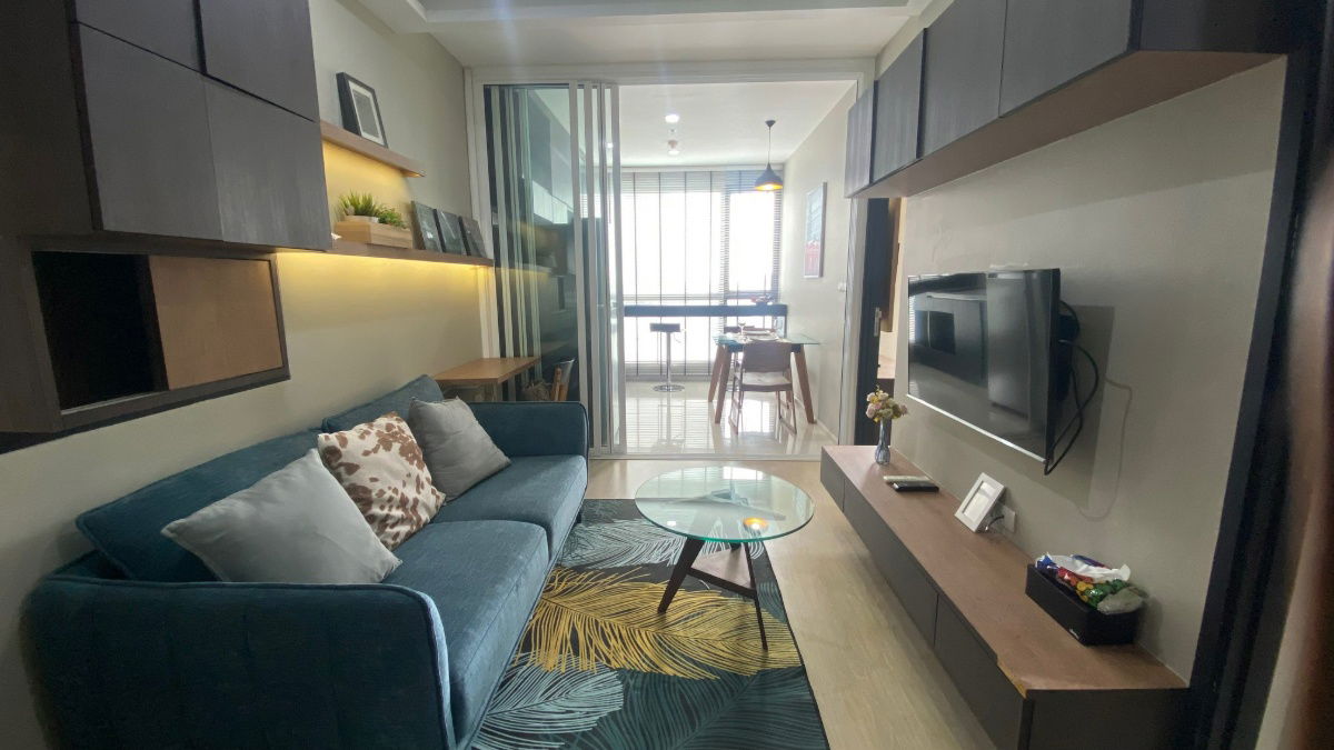 รูป ให้เช่า Rhythm Sukhumvit 44/1 – 1 ห้องนอน 25,000/เดือน คอนโดติด BTS พระโขนง 1 ห้องนอน 46 ตร.ม.  Rhythm 44/1 ชั้น 9 วิวสวน ค่าเช่าเพียง 25,000 บาท - รูปที่ 1/12