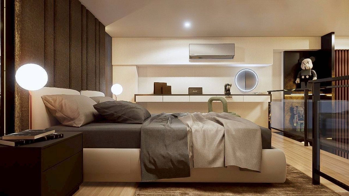 picture  For rent siamese landmark mrta rama9 47sqm. Duplex room 1 bed 1 bath 30,000 per month ,pls addline :: paolin1 wechat paolin9 - 3/4