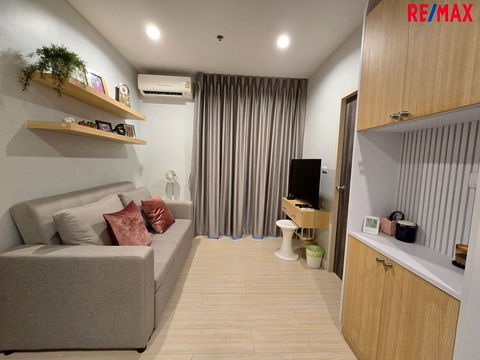 ขายคอนโด เมโทร สกาย วุฒากาศ 2 ห้องนอน ขนาด 46.82 ตร.ม. ห้องมุม สภาพใหม่ เฟอร์ครบ ใกล้ 𝐁𝐓𝐒 วุฒากาศ 