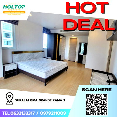 Condos for rent : #Z2377💥120968🔥 Condo for rent: Supalai Riva Grande Rama 3