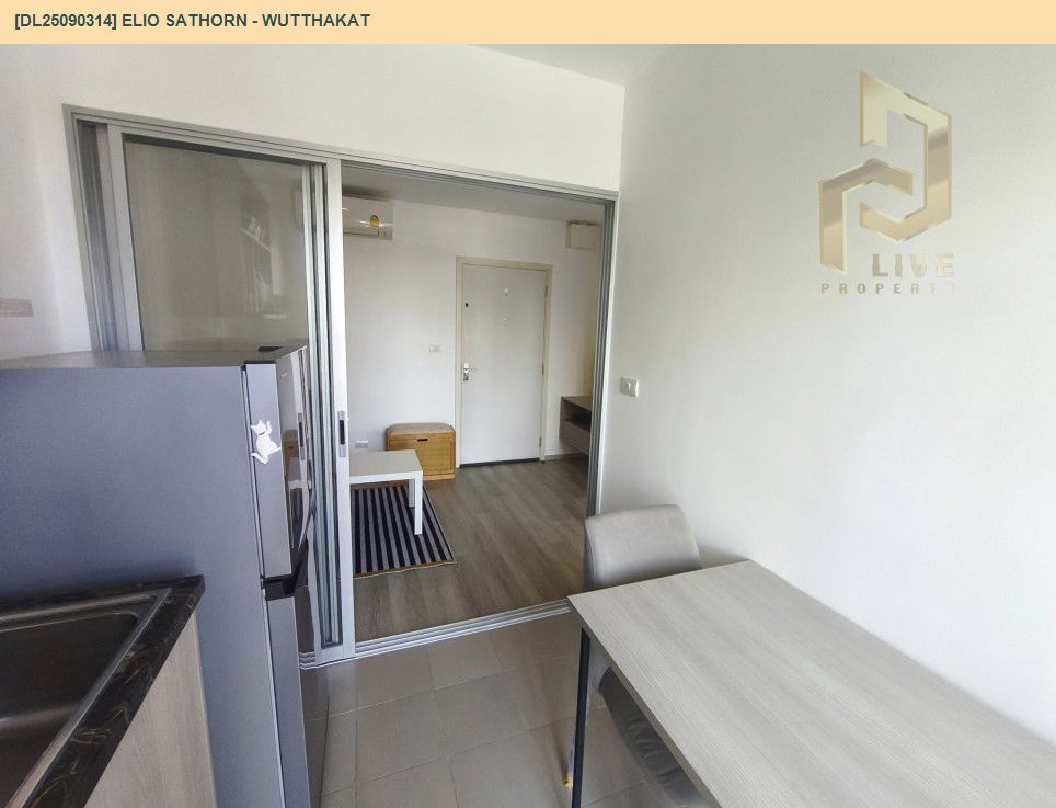 รูป DL25090314 ให้เช่าคอนโด เอลลิโอ สาทร - วุฒากาศ (Elio Sathorn - Wutthakat) ใกล้ BTS วุฒากาศ พร้อมเข้าอยู่ โทรด่วน 0638692663 LineID @897iyzll - รูปที่ 11/12