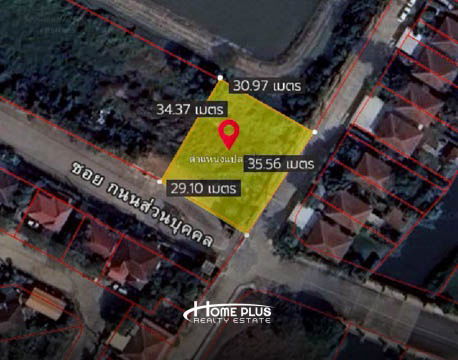 รูป ที่ดินหน้าหมู่บ้านการ์เด้นลากูน่า Lake Garden Home ตำบลคลองหลวงแพ่ง ฉะเชิงเทรา (แปลงมุม) - รูปที่ 2/10
