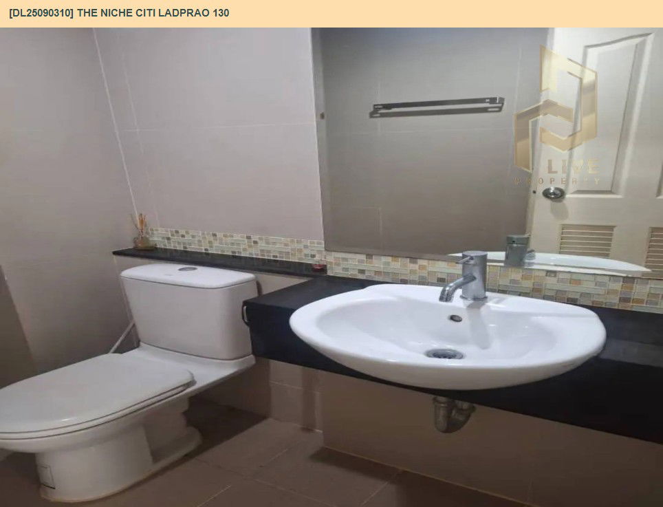 รูป DL25090310 ให้เช่าคอนโด เดอะ นิช ซิตี้ ลาดพร้าว 130 (The Niche Citi Ladprao 130) ใกล้ - พร้อมเข้าอยู่ โทรด่วน 0638692663 LineID @897iyzll - รูปที่ 10/11