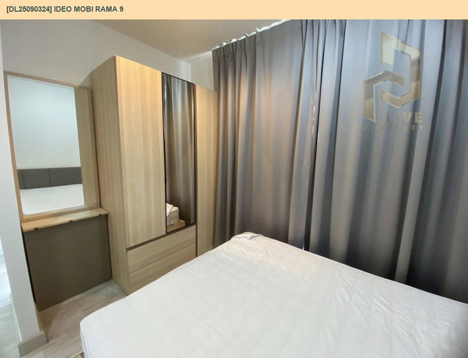 picture DL25090324 Condo for rent, IDEO Mobi Rama 9 near MRT พระราม9, ready to move in, call urgently 0653619502 LineID @534wlwof - 4/5