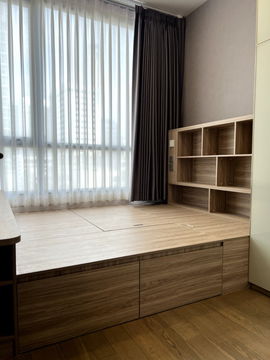 Park Origin Phayathai【𝐑𝐄𝐍𝐓】🔥Warm, elegant tones complemented by practical built-ins🔥  Contact Line ID: @hacondo