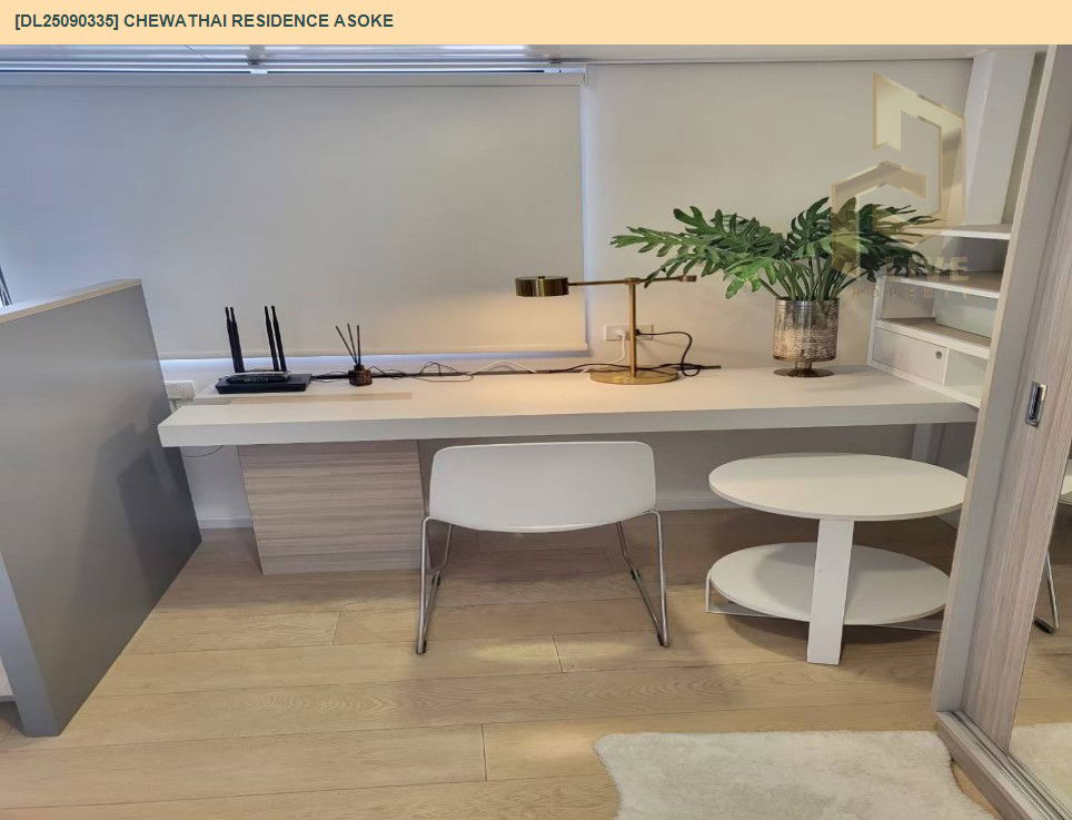 picture DL25090335 Condo for rent, Chewathai Residence Asoke  near MRT พระราม 9, ready to move in, call urgently 0800343450 LineID @655ebbvc - 4/11