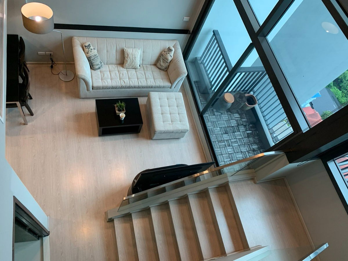 รูป TA-0689🏙️ Rhythm Sukhumvit 44/1 Duplex 1 ห้องนอน  ติด BTS พระโขนง 0 เมตร 19500 บาท ทักไลน์ 0918954144 - รูปที่ 1/9