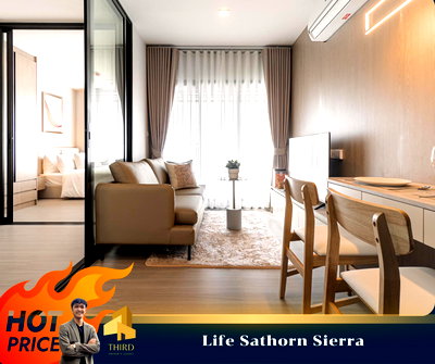 Condos for rent : ✨Life Sathorn Sierra ✨ Nicely decorated, Fully furniture , ready to move in//Ask more info LineID:@thirdproperty