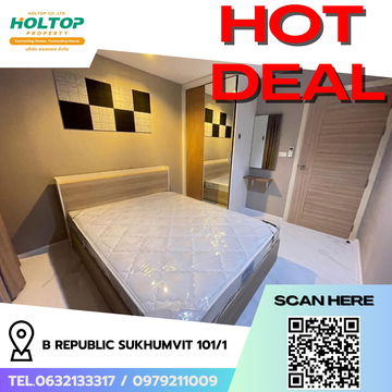 #R6340 🎉 140968 ให้เช่าคอนโด B Republic Sukhumvit 101/1