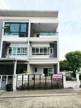 Townhome for sale, 3 floors, corner unit: The Ricco Town Watcharapol, Soi Rommit Phatthana, Tha Raeng Subdistrict, Bangkhen District, Bangkok