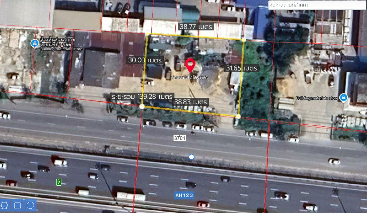 picture Land for rent, already filled, 312 square wah, next to the main motorway, opposite ARL Ban Thap Chang, near Rama 9 - Suvarnabhumi, very good location. - 4/7