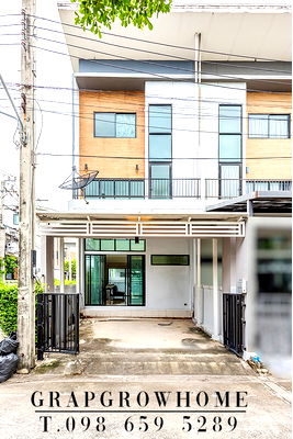 Townhouses for rent : 3-storey townhouse, Eco Space Bangna-Wongwaen, near Mega Bangna-Expressway-Suvarnabhumi Airport