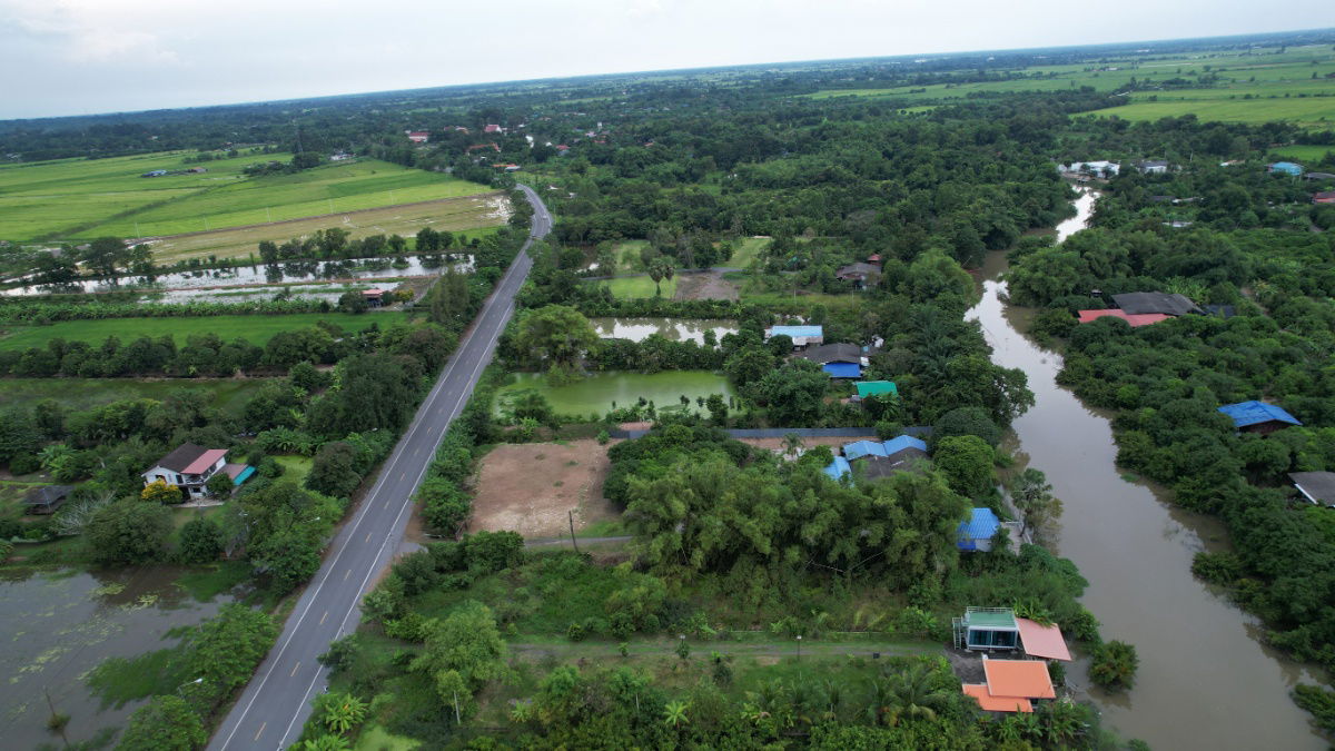 รูป ขายที่ดิน 383 ตารางวา ติดแม่น้ำนครนายก มีโฉนด ติดถนนหลวง - รูปที่ 7/19