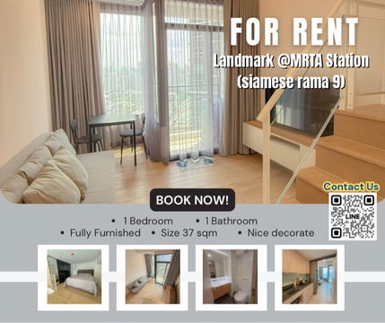 📍For rent  Landmark @MRTA Station (Siamese Rama9) 