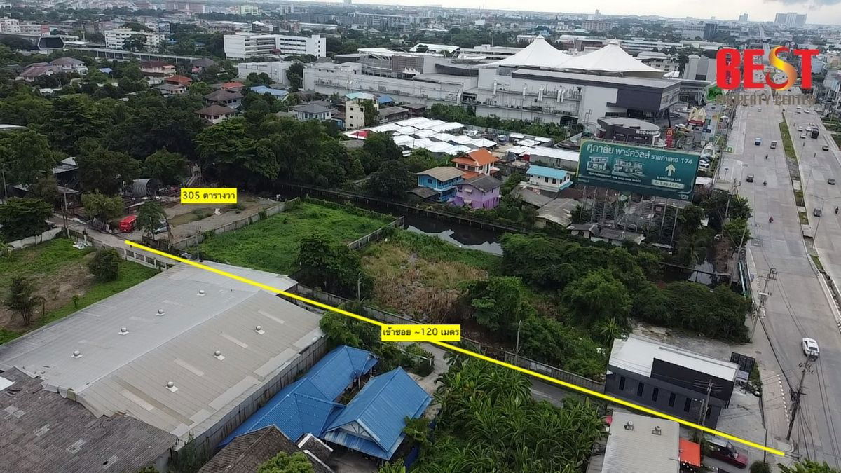 รูป ขายที่ดินรามคำแหง 127/1 ติดถนนใหญ่ ด้านหลังติดคลอง วิวธรรมชาติ ร่มรื่น ใกล้รถไฟฟ้าสายสีส้ม & The Paseo Town - รูปที่ 4/8