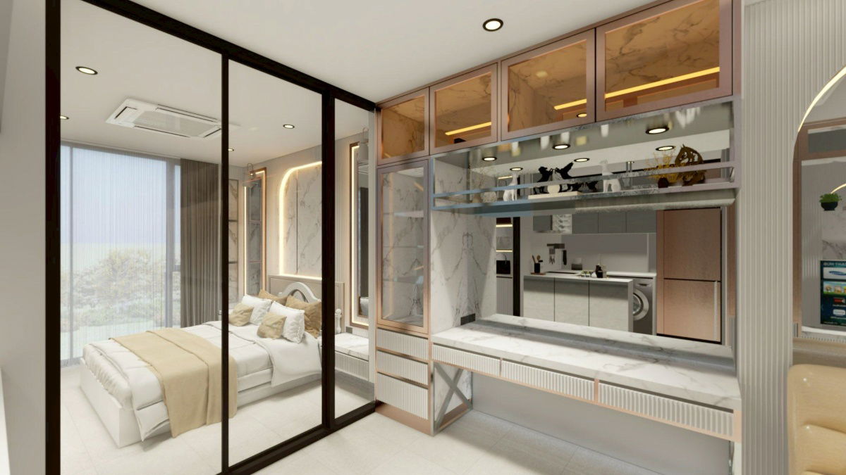 รูป #st20451 ให้เช่า  ศุภาลัย ไอคอน   1 ห้องนอน 1 ห้องน้ำ ขนาด 45 ตร.ม. ชั้น 20 - รูปที่ 4/7