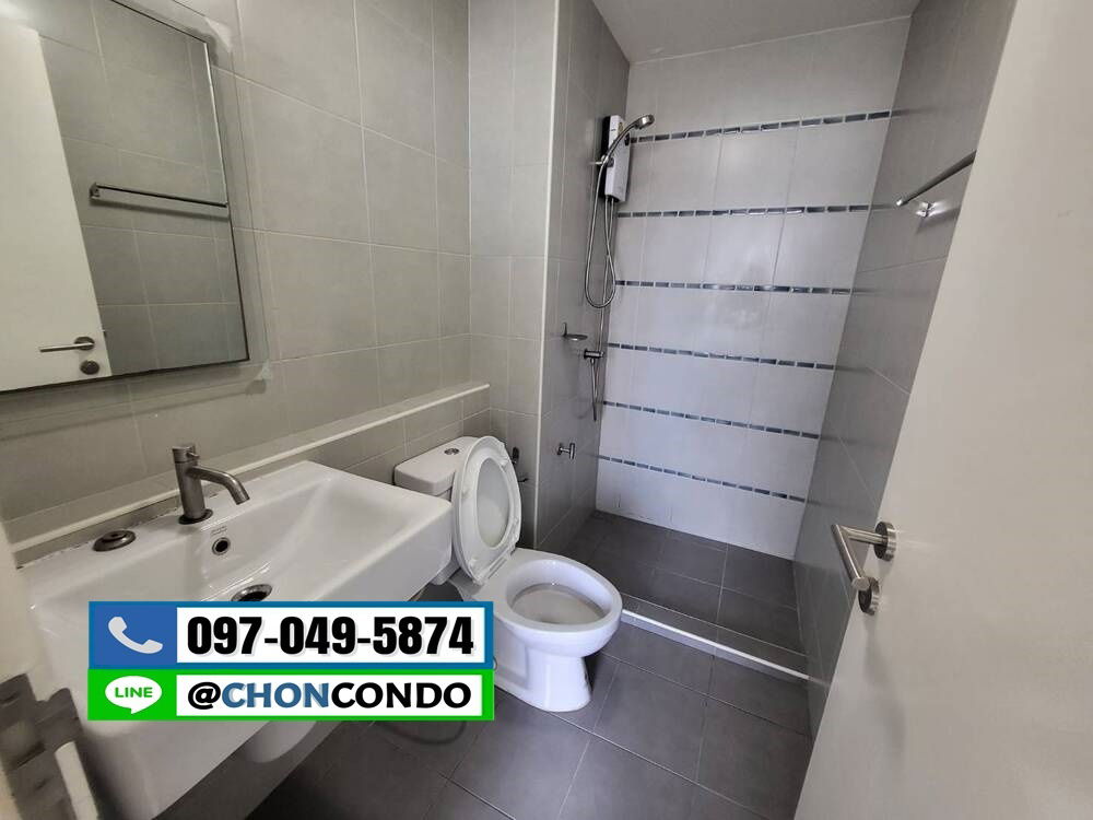 รูป DCondo ดีคอนโด ชั้น4 ตึกD  ---------------มีเครื่องซักผ้า-------------------Tel 097-049-5874 (Line: @choncondo มี@ด้วย) - รูปที่ 11/15