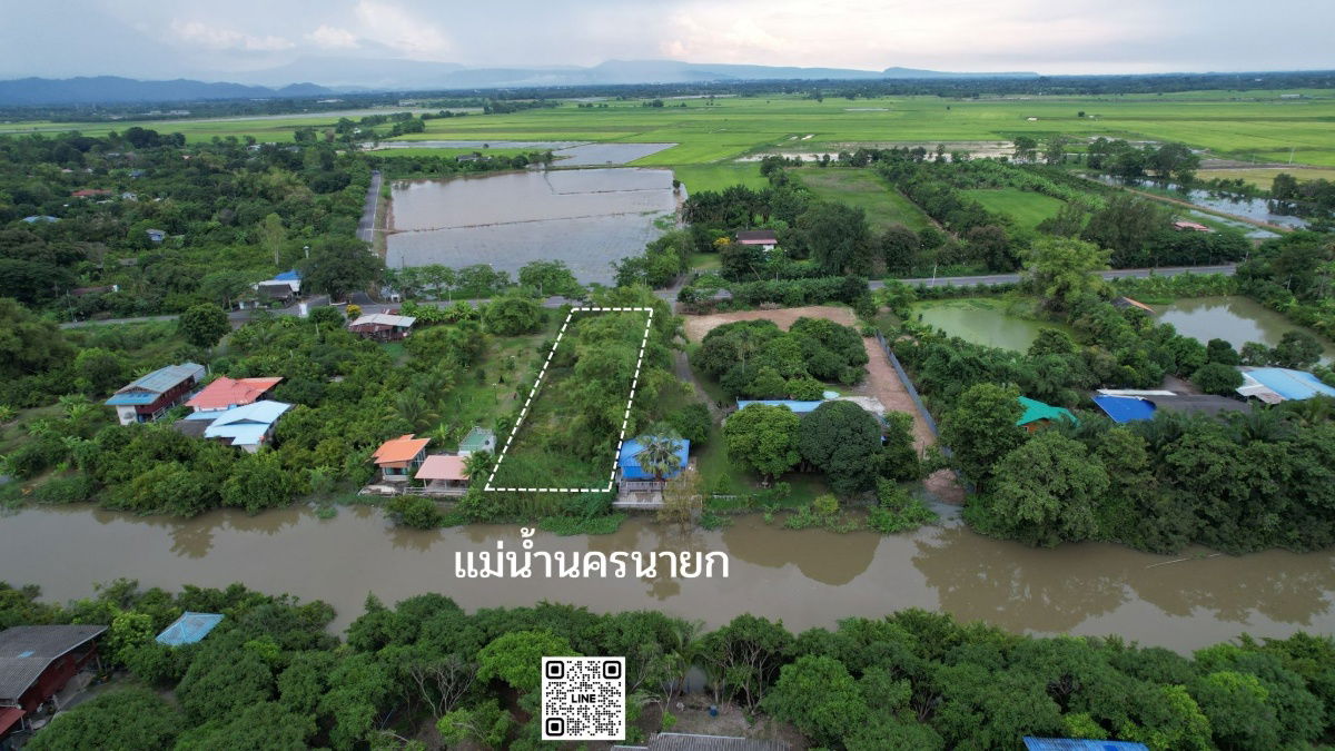 รูป ขายที่ดิน 383 ตารางวา ติดแม่น้ำนครนายก มีโฉนด ติดถนนหลวง - รูปที่ 4/19
