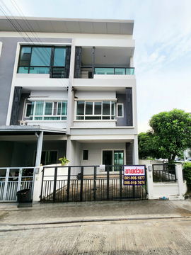 Townhome for sale, 3 floors, corner unit: The Ricco Town Watcharapol, Soi Rommit Phatthana, Tha Raeng Subdistrict, Bangkhen District, Bangkok