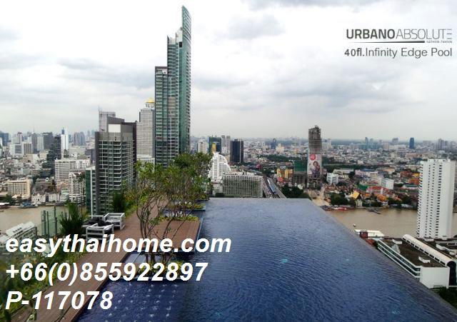 รูป P-117078 ให้เช่า คอนโด เออร์บาโน่ แอบโซลูท สาทร-ตากสิน, Khlong Ton Sai, Khlong San, Bangkok พร้อมอยู่ ราคาถูก Line Id @easythaihome 085-592-2897 - รูปที่ 8/10