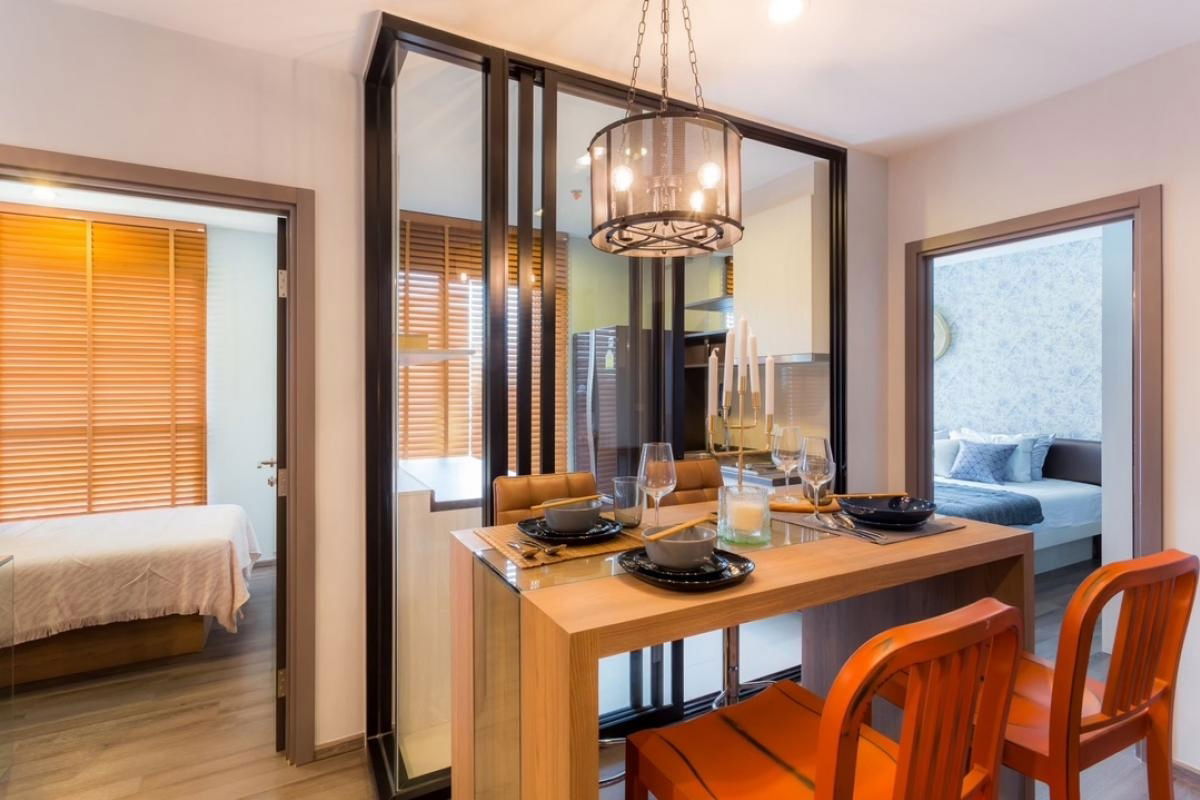 picture The Base Park West Sukhumvit 77   48.46 sq m  2 bedrooms, 1 bathroom  7th floor  Corner unit  Garden view - 3/12