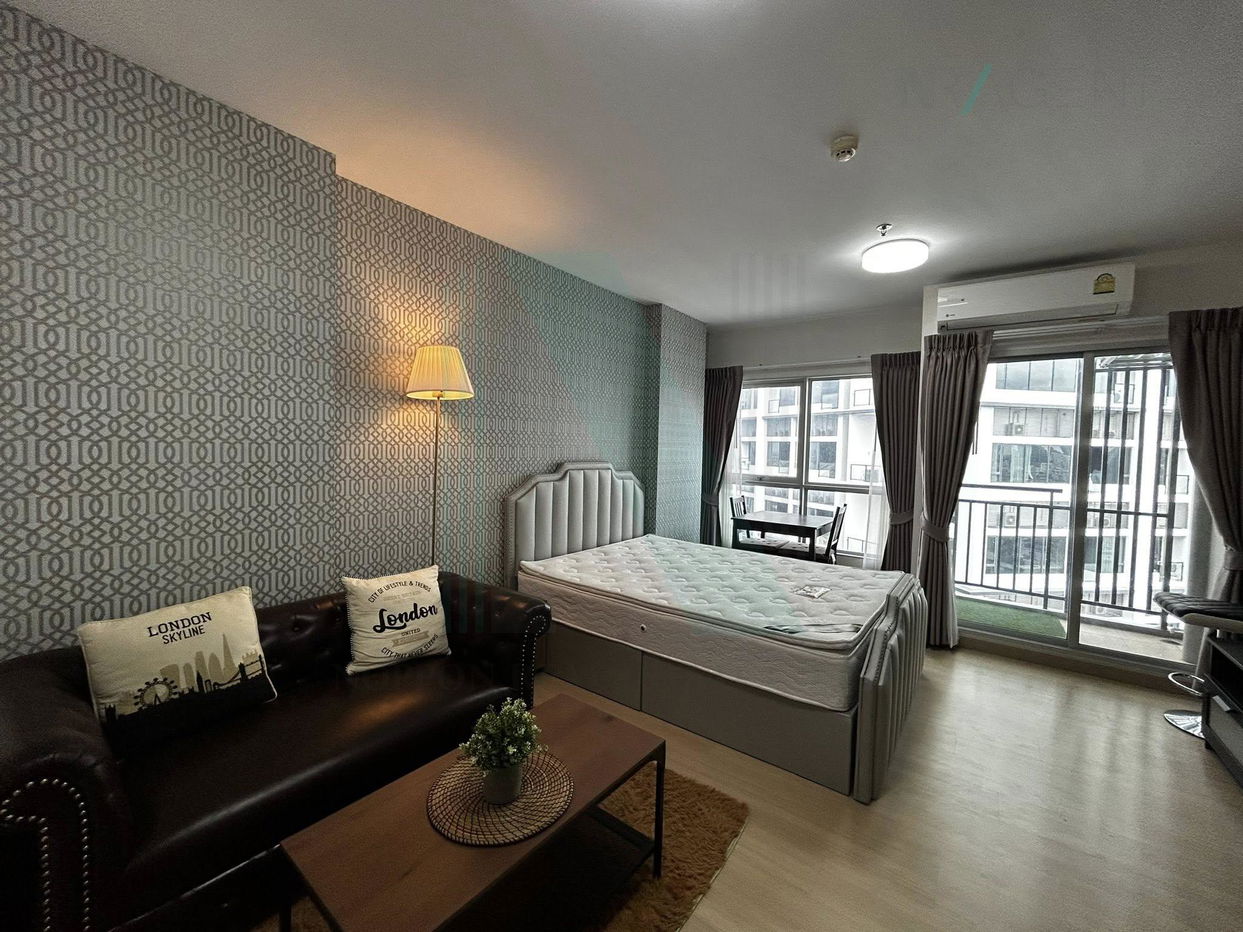 picture 🔺 For Rent Condo SUPALAI VERANDA RAMA 9 Building 1, Floor 28,Studio, Room size 30 sqm - 1/8