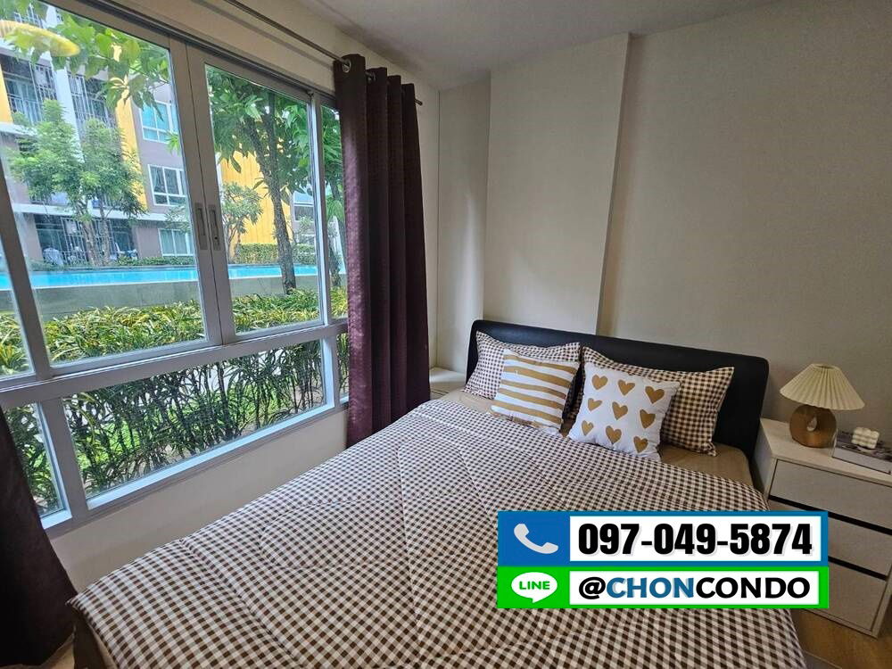 รูป DCondo ดีคอนโด ชั้น1 ตึกD  ------------วิวสระ------------Tel 097-049-5874 (Line: @choncondo มี@ด้วย) - รูปที่ 1/19