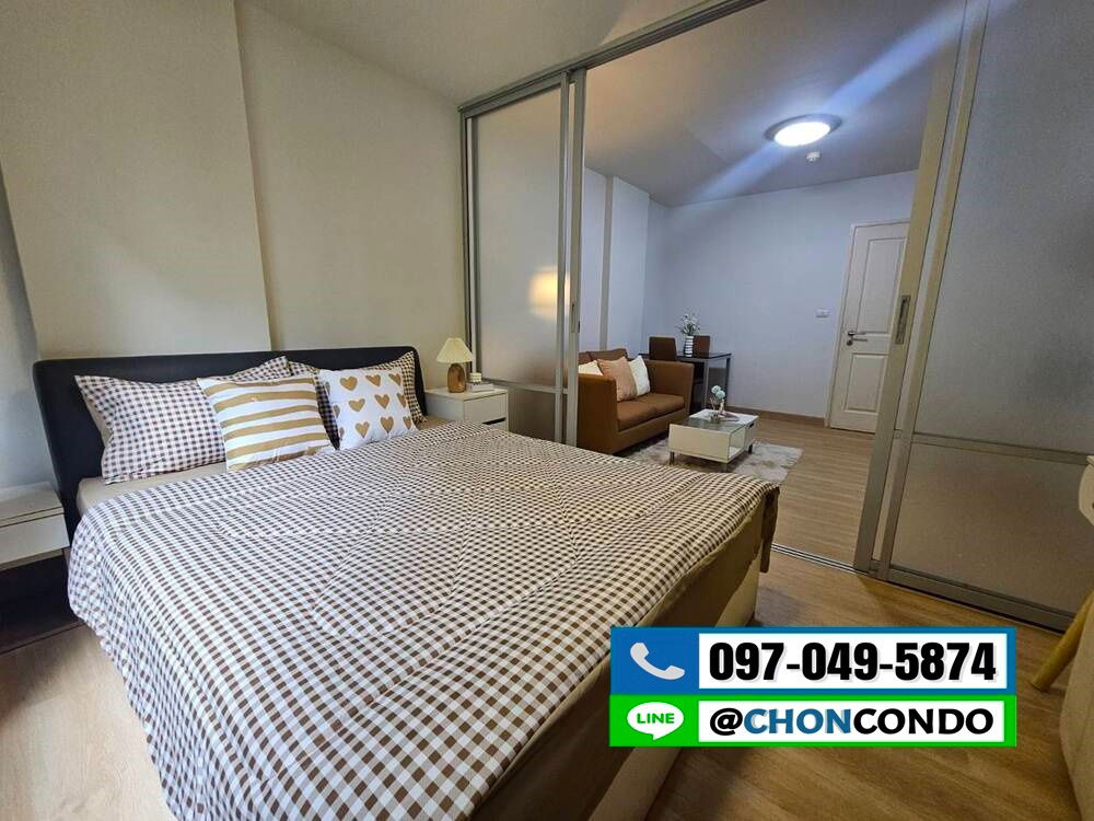รูป DCondo ดีคอนโด ชั้น1 ตึกD  ------------วิวสระ------------Tel 097-049-5874 (Line: @choncondo มี@ด้วย) - รูปที่ 8/19