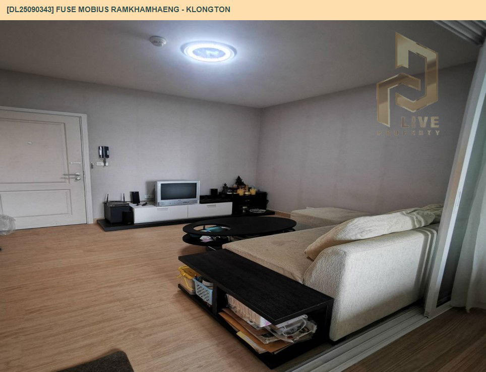 รูป DL25090343 ให้เช่าคอนโด ฟิวส์ โมเบียส รามคำแหง - คลองตัน (Fuse Mobius Ramkhamhaeng - Klongton) ใกล้  พร้อมเข้าอยู่ โทรด่วน 0638692663 LineID @655ebbvc - รูปที่ 3/4