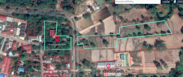 รูป ขายที่ดินพร้อมสิ่งปลูกสร้าง บ้านเรือนไทย โฉนดที่ดิน ครุฑแดง อำนาจเจริญ - รูปที่ 6/10
