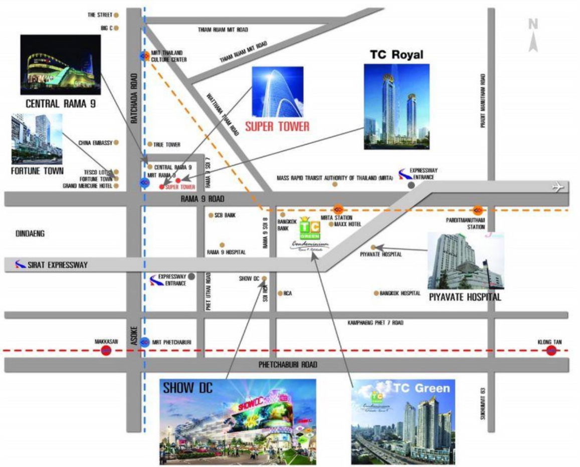 รูป ปล่อยเช่าคอนโด ทีซี กรีน พระราม 9 (TC Green Rama 9) ห้องสวยเหมือนใหม่ เฟอร์ครบ ราคาดี! - รูปที่ 12/12
