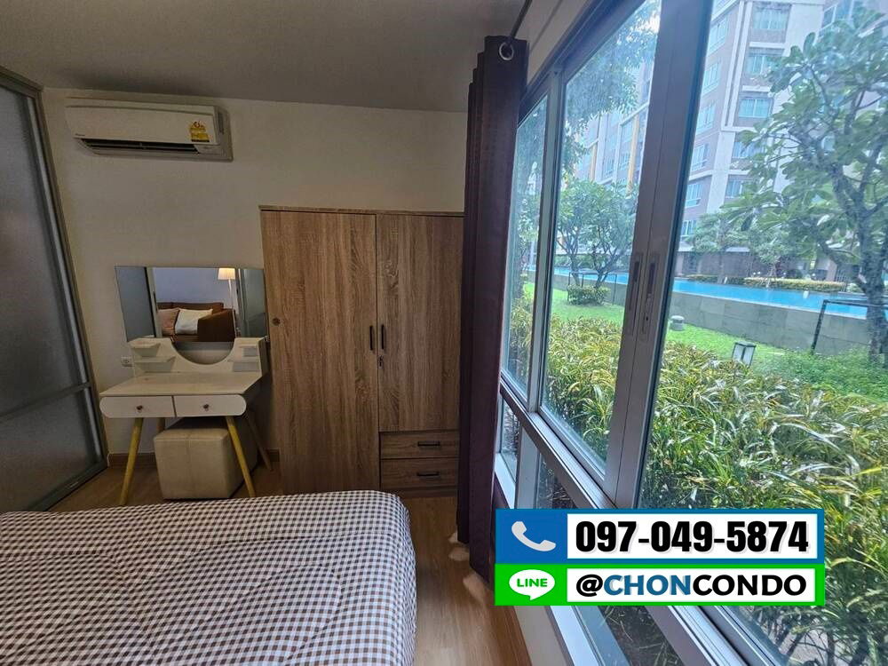 รูป DCondo ดีคอนโด ชั้น1 ตึกD  ------------วิวสระ------------Tel 097-049-5874 (Line: @choncondo มี@ด้วย) - รูปที่ 12/19