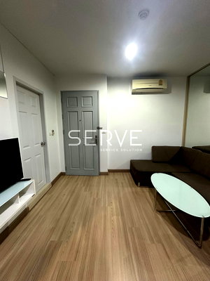 Condos for rent : 1 Bed 1 Bath Large Room Nice Room Fully furnished  Good Location Next to MRT Huai Khwang 0 m @ Life @ Ratchada-Huay Kwang