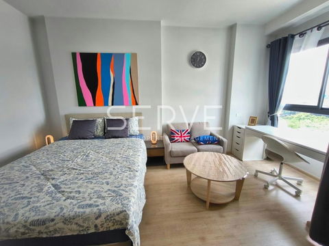 1 Bed Nice Room Fully Furnished Good Location Condo Close to  Airport Rail Link Ramkhamhaeng 950 m. @ Ideo New Rama 9
