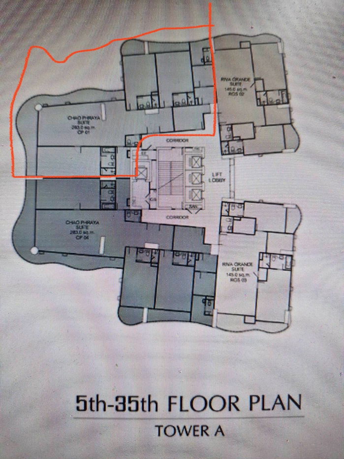 picture Supalai Riva Grande Rama III Chao Phraya riverside 283 sq m. 3 Bedroom, 4 Bathroom 1 Maid's room - 15/22