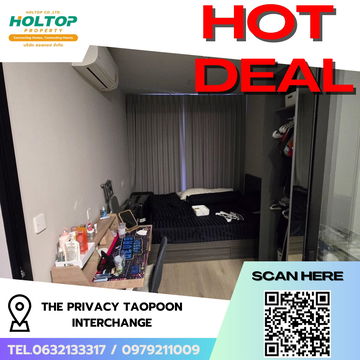 #R6377  🎉 150968 Condo for rent  The Privacy Taopoon Interchange 