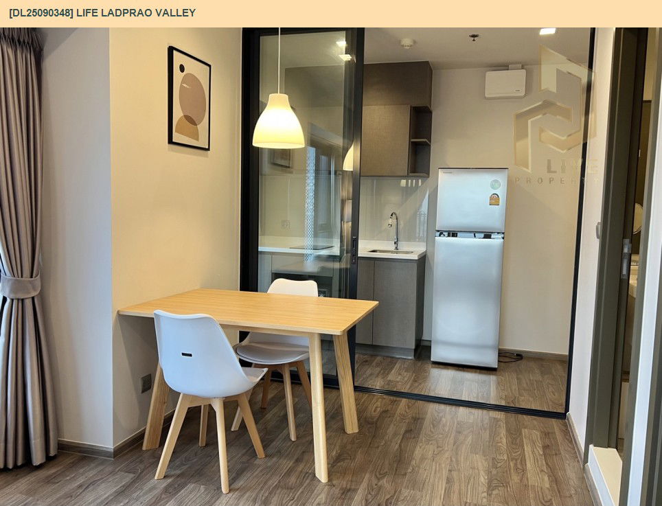 picture DL25090348 Condo for rent, Life Ladprao Valley near BTS Ha Yaek Lat Phrao, ready to move in, call urgently 0800343450 LineID @655ebbvc - 7/9