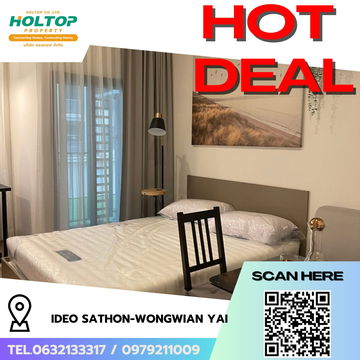 #R6359  🎉 150968 Condo for rent  Ideo Sathon-Wongwian Yai 